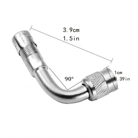 Extensie prelungitor valva, 90 grade